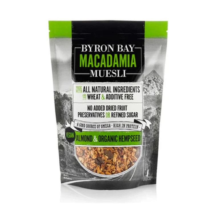 Byron Bay Muesli- Almond & Organic Hempseed 450g